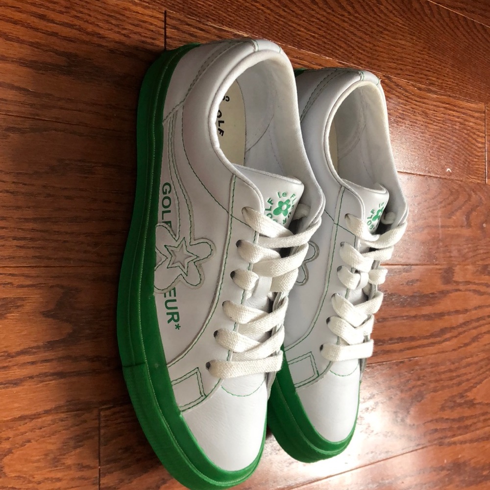 Golf Le Fleur geeen and white sneakers